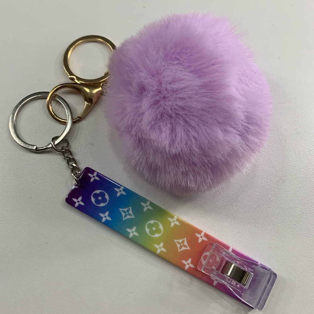 Credit Card Grabber With Pom Pom